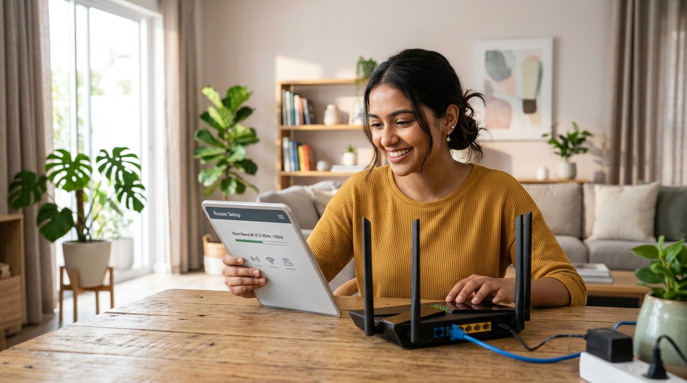 Router diagnostic setup helper